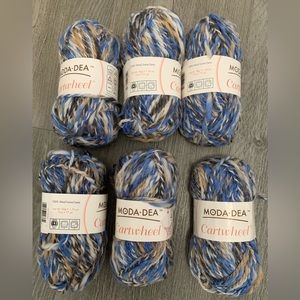 Moda Dea Cartwheel Yarn- Hazey - 6 Skeins